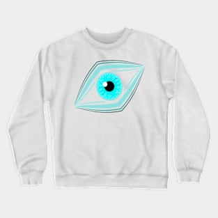 horror eyes fantastic and colorful graphic design ironpalette Crewneck Sweatshirt